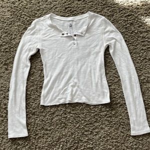 Long sleeve waffle tee